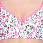 Ladies' 100% Cotton Non-Padded Bra, White, small image number null
